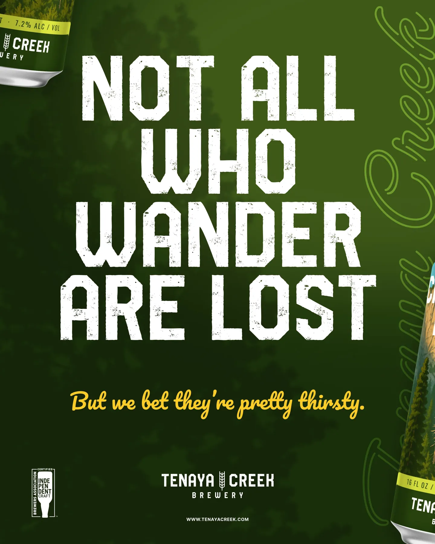 Not all who wander are lost · Brand campaign