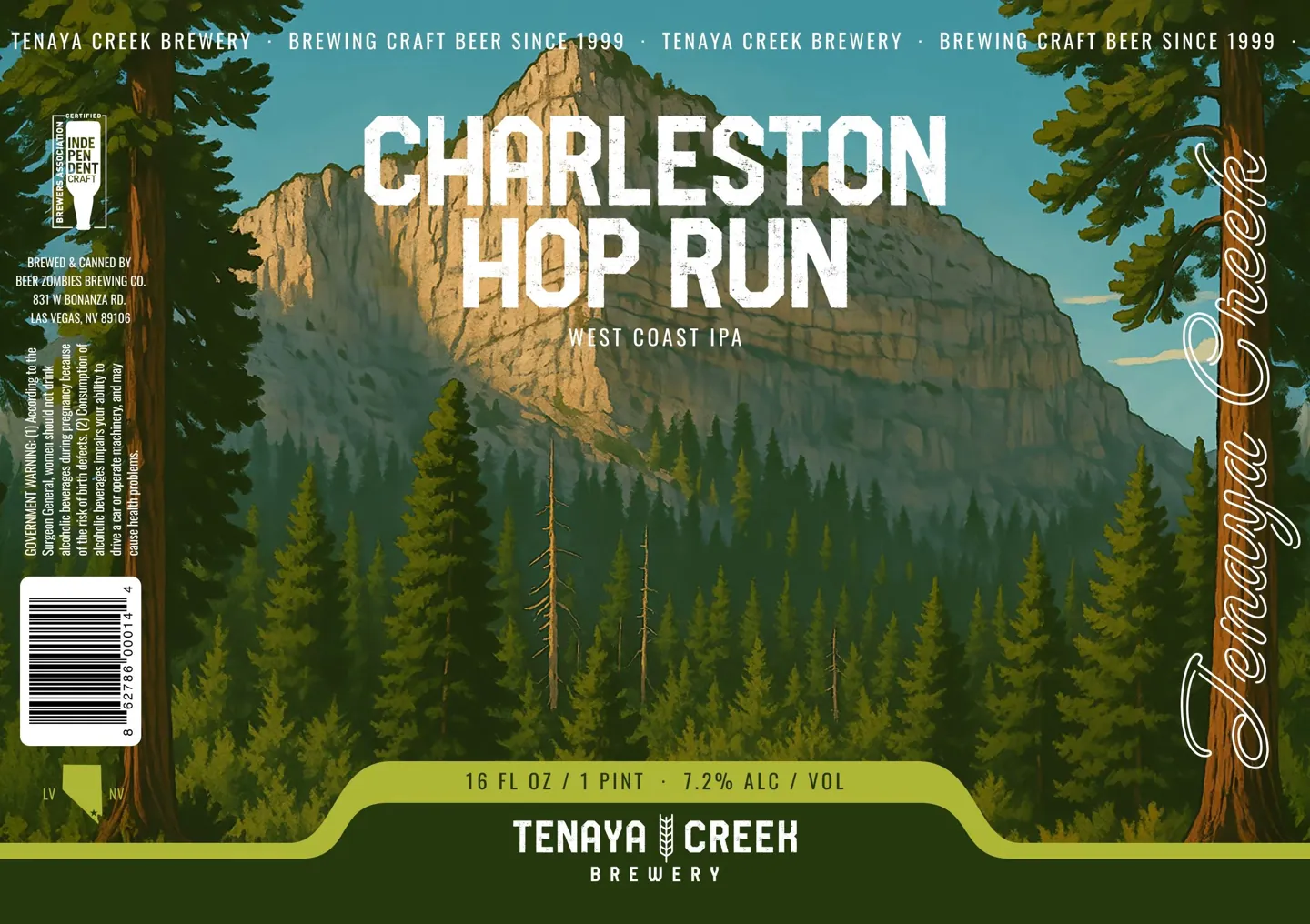 Charleston Hop Run · Full label artwork