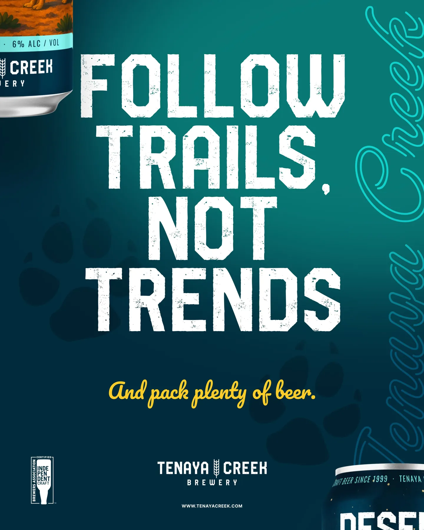 Follow trails, not trends · Brand campaign