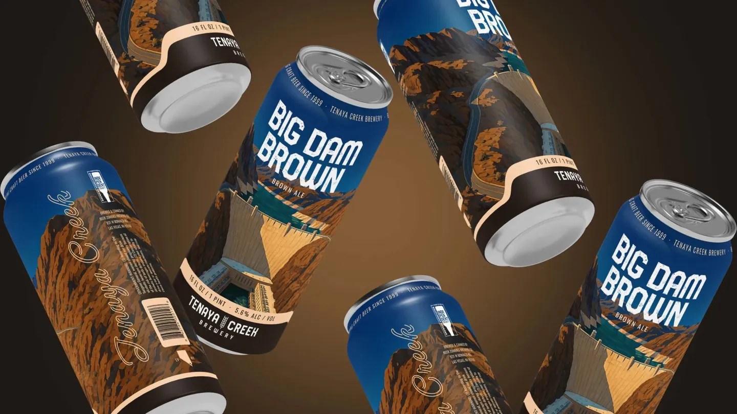 Big Dam Brown can designs for Tenaya Creek