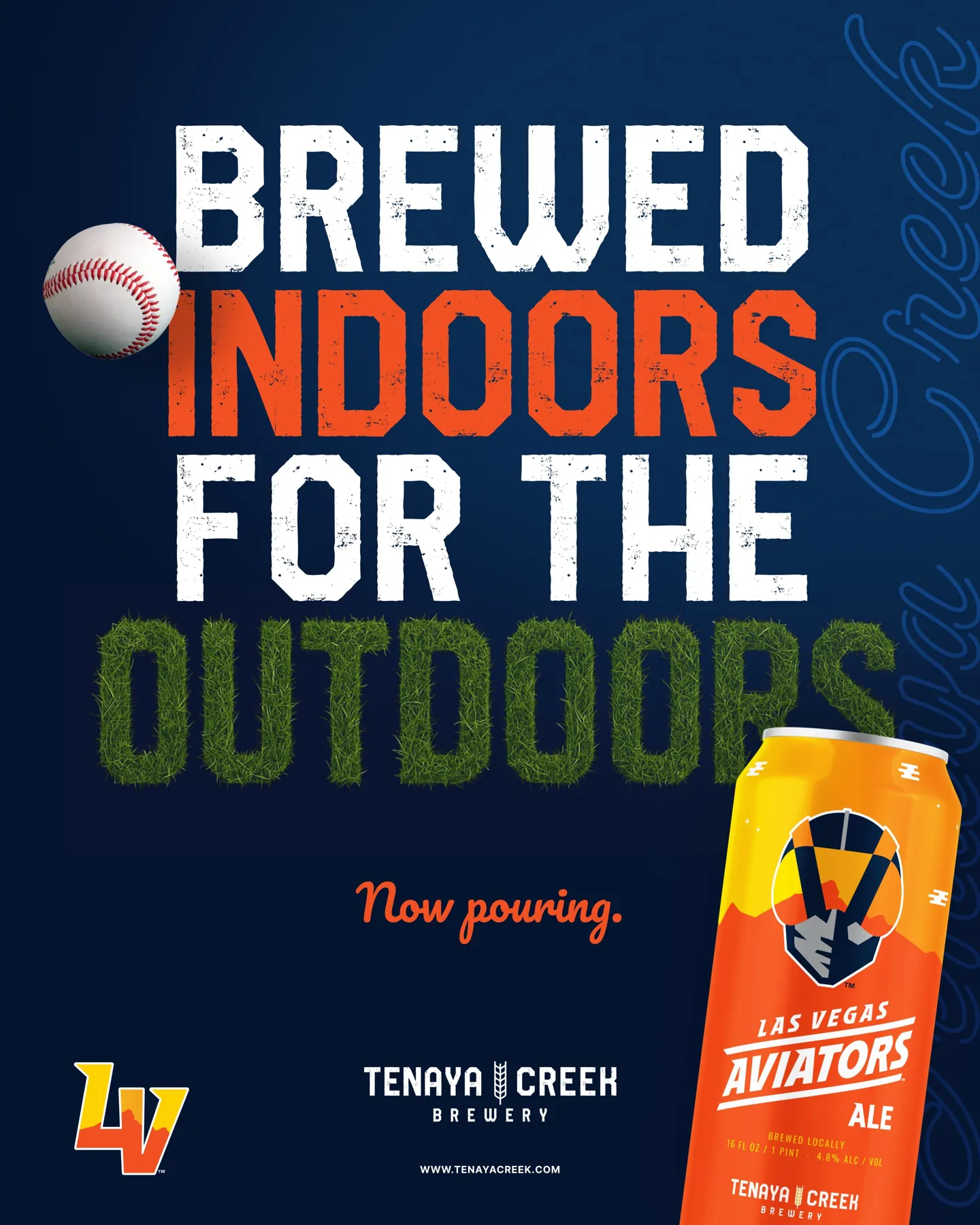 Brewed indoors for the outdoors · Las Vegas Aviators campaign